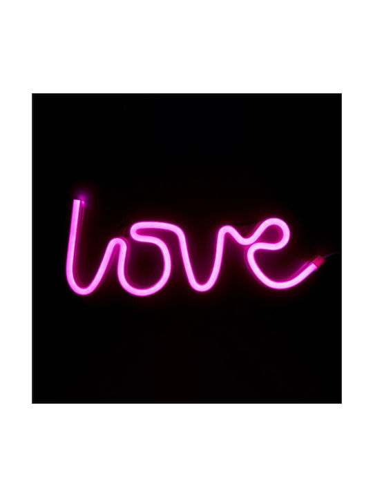 Muitomas Neon Διακοσμητικό Φωτιστικό LED Θερμό Λευκό Love
