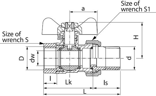 Valvex Valve / Switch Straight 3/4"
