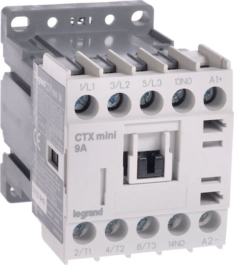 Legrand Ctx3 Ρελέ Ράγας Ισχύος 9A Τριπολικό με Τάση 24V
