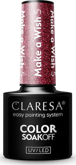 Claresa Make A Wish 5 Gel Nail Polish Make A Wish 5 With Glitter 5gr