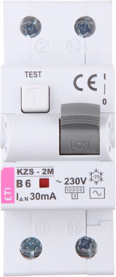 ETI Phasenrelais Leckage der Erde 6A Bipolar