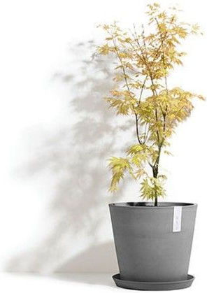 Ecopots Amsterdam Γλάστρα Πλαστική Ανθρακί 20x20x17.5εκ.