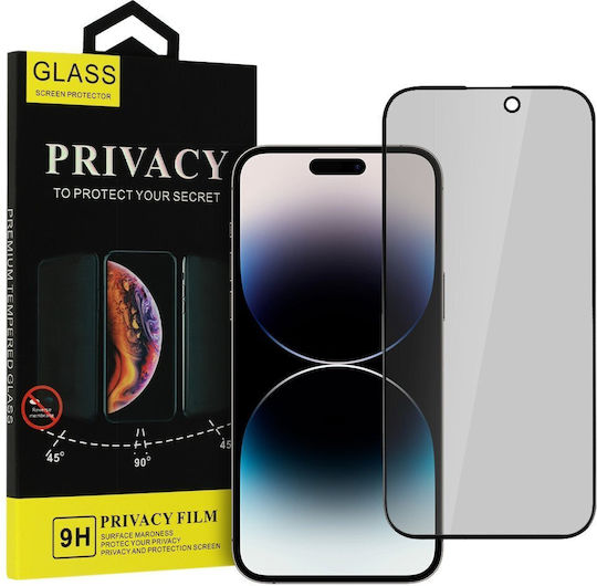 Glass 0.2mm Privatsphäre Gehärtetes Glas Schwarz (Galaxy A51)