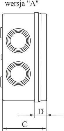 Elektro Plast Elektrisches Gehäuse für Außenmontage Wasserdicht IP65 in Gray Farbe