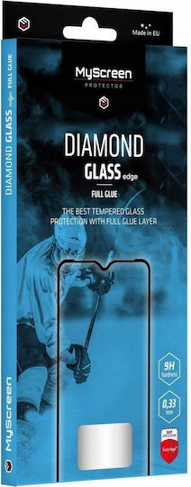 MyScreenPROTECTOR Full Glue Full Face Tempered Glass Μαύρο (Oppo Reno8 Lite)