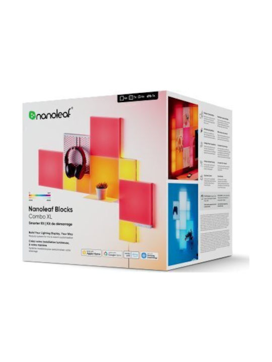 Nanoleaf Lustră Decorativă Panou 10buc