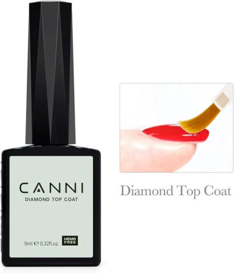 Canni Diamond Top Coat / Primer / Base Coat για Ημιμόνιμα Βερνίκια 9ml