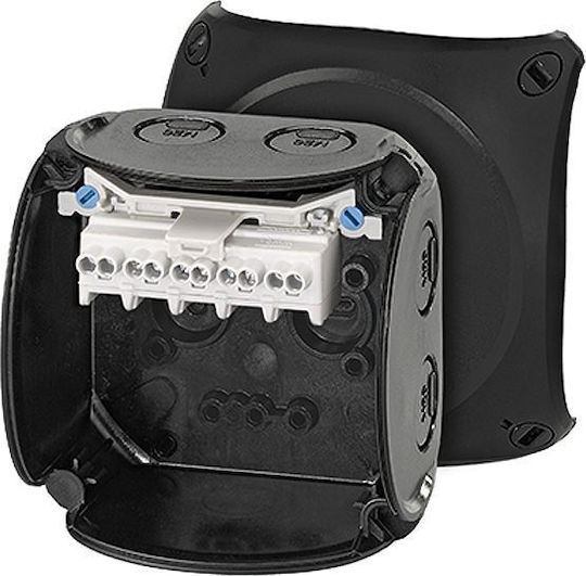 Hensel Surface Mounted Electrical Box Watertight IP66 in Black Color