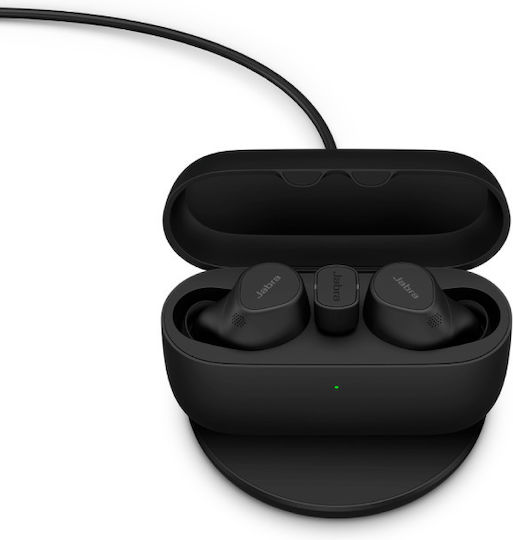 Jabra Evolve2 7 Buds - USB-A UC Bluetooth Handsfree Ακουστικά με Αντοχή στον Ιδρώτα και Θήκη Φόρτισης Μαύρα