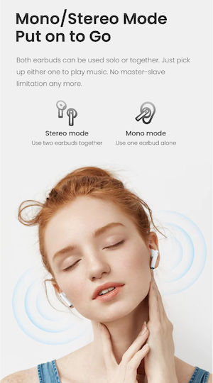 Haylou X1 Plus Earbud Bluetooth Handsfree Ακουστικά με Θήκη Φόρτισης Λευκά