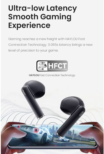 Haylou X1 Plus Earbud Bluetooth Handsfree Ακουστικά με Θήκη Φόρτισης Λευκά