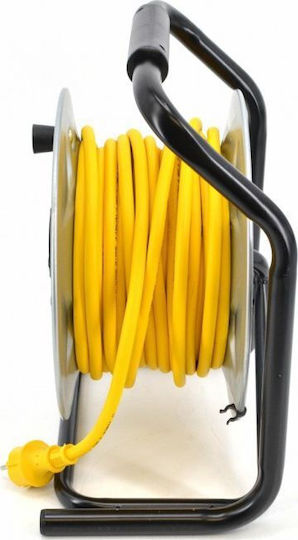 AWTools Waterproof Extension Reel Cord 3 x 1.5mm²/25m Yellow