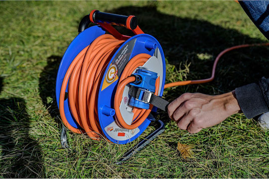 Brennenstuhl Удължителен кабел на ролка с кабел 25м Waterproof Черен