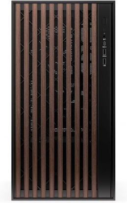 Krux Palum Gaming Midi-Turm Computergehäuse mit Seitenfenster Schwarz
