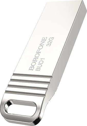 Borofone Bud1 Nimble Pendrive 16GB USB 2.0 Stick Silver