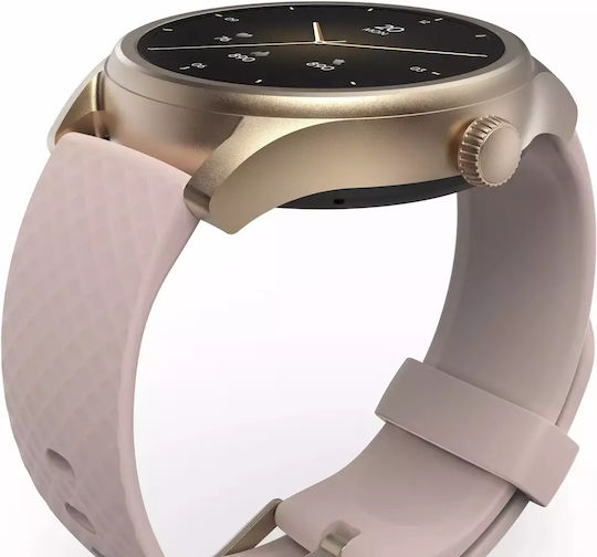 HAMA 5010 46mm Smartwatch με Παλμογράφο (Ροζ Χρυσό)