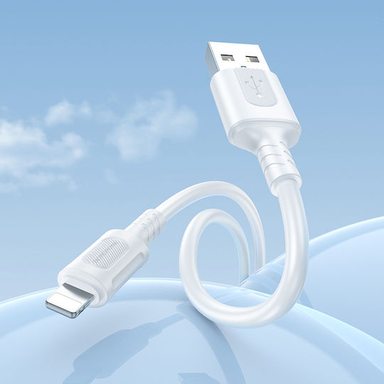 Borofone USB-A zu Lightning Kabel 12W Weiß 1m