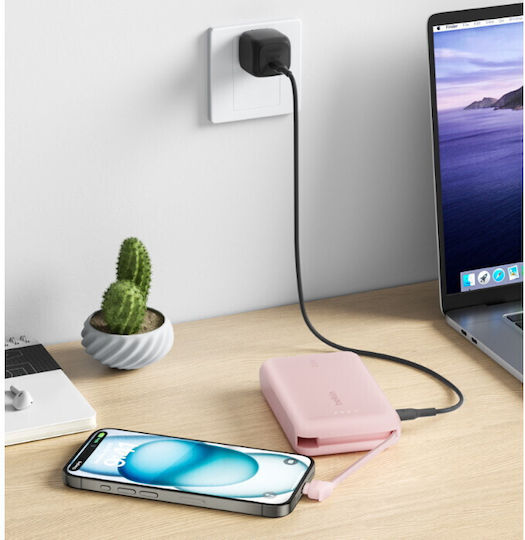Belkin BoostCharge Power Bank 10000mAh 20W με Θύρα USB-C Ροζ
