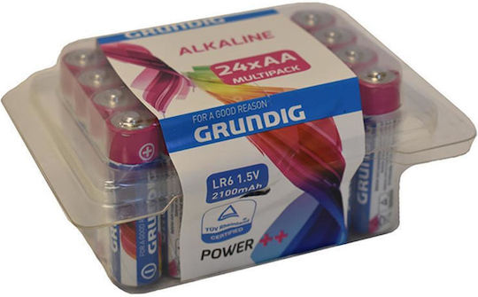 Grundig Power++ Алкални Батерии AA 1.5V 24бр
