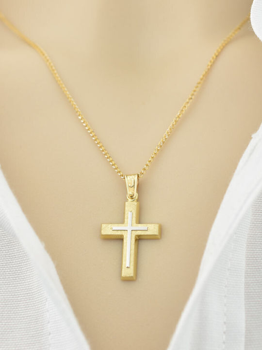 Goldjewels Women's Gold Cross 9K