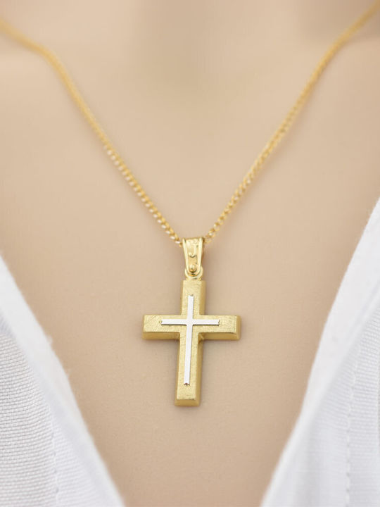 Goldjewels Women's Gold Cross 9K