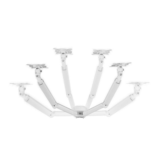 One For All DM 4220 Βάση Γραφείου για 2 Οθόνες με Βραχίονα Λευκή