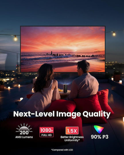 Nebula by Anker Nebula Capsule 3 D2425212 Mini Projector DLP Full HD Λάμπας LED με Wi-Fi και Ενσωματωμένα Ηχεία