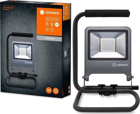 Ledvance Προβολέας Εργασίας LED IP65 με Φωτεινότητα έως 4500lm Worklight S-Stand 4000 K