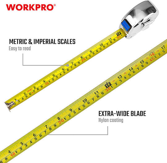 WorkPro Μετροταινία 25mm x 10m