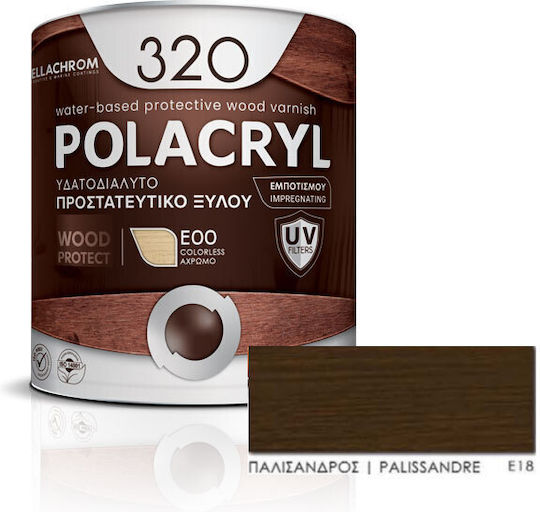 Pellachrom Polacryl 320 Wasser Palisanderholz Satin,σατεν 750ml