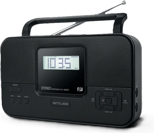 Muse M-087 MB Επιτραπέζιο Ραδιόφωνο Ρεύματος / Μπαταρίας Μαύρο