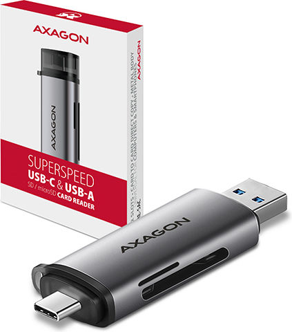 Axagon Card Reader USB 2.0 Type-C για SD
