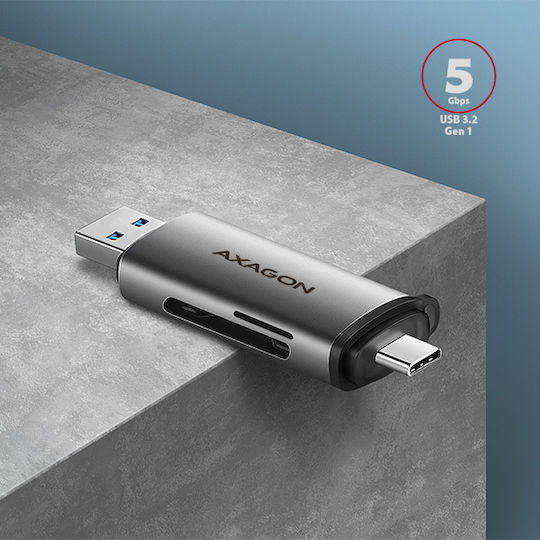 Axagon Card Reader USB 2.0 Type-C για SD