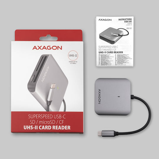 Axagon Card Reader Type-C για SD/microSD/CompactFlash