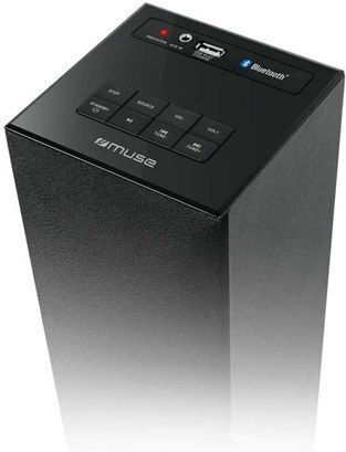 Muse Soundsystem 2 M-1050BT M-1050BT 20W mit Digitale Medien Player und Bluetooth Schwarz