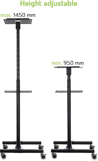 Techly Projector Mount Floor with Maximum Load Capacity of 10kg Gray