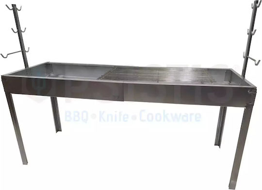 Biofan Verzinkt Holzkohlegrill für Lamm 155cmx49cm