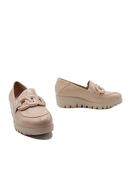 Damen Mokassins in Beige Farbe
