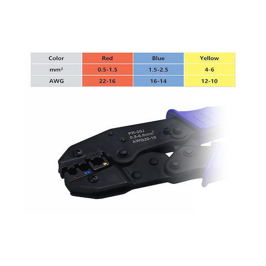 Set de scule de sertizare conectori izolați 700 buc E5963