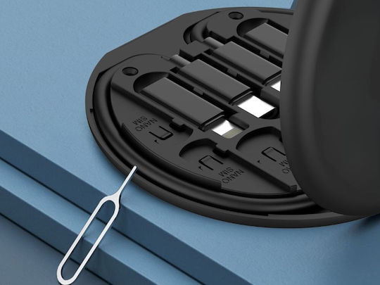 Verk Group Редовна USB към Lightning / Type-C Кабел Черен 1м
