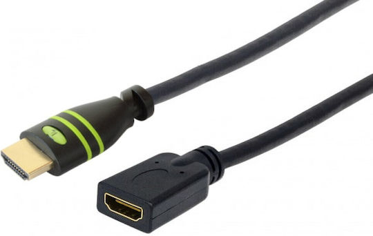 Techly HDMI 1.4 High Speed 1080p 120Hz Cable HDMI Male - HDMI Female 7.5m Black