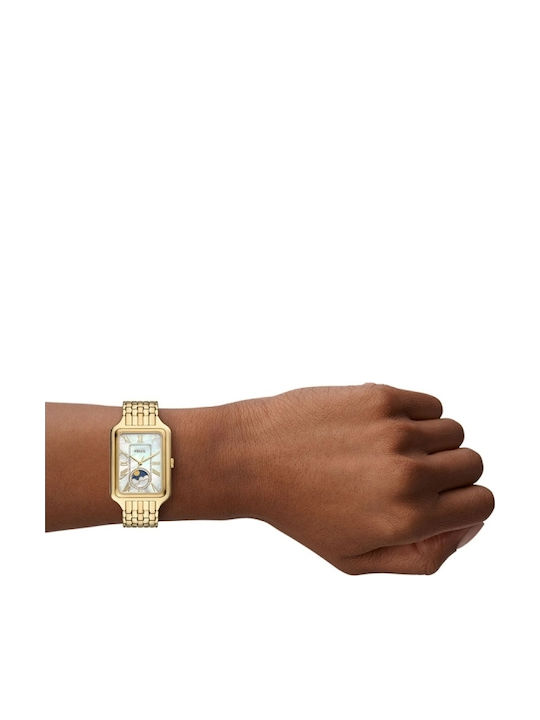Multifunction Women's Watch with Gold Metal Bracelet