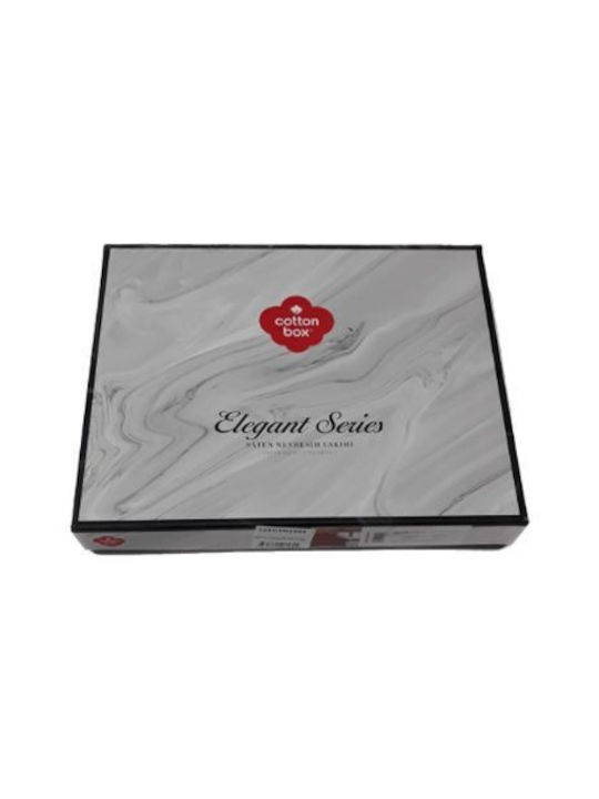Cottonbox Set Husă de Pilotă Dublă cu 2 Fețe de Pernă & 1 Cearsaf 200x220 Negru