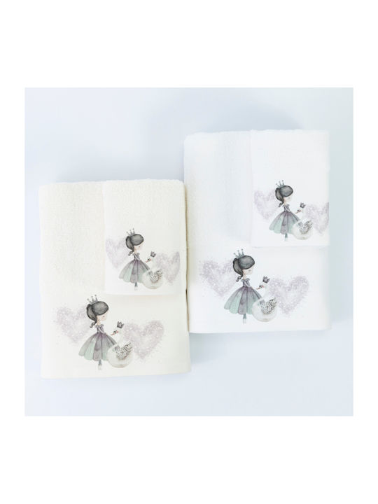 Borea Set of baby towels 2pcs Graphite 30 cmx50cm