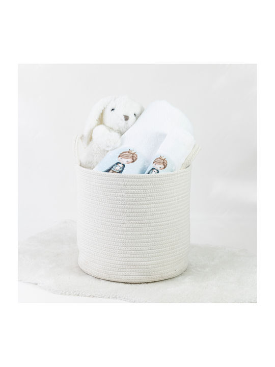 Borea Set Babyhandtücher 2 Stück White Little King 30 cmx50cm