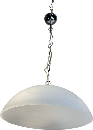 Epiplo-Fos Pendant Light White with Socket E27 40x40x25cm