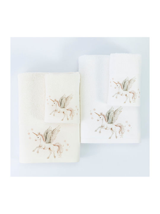 Borea Set of baby towels 2pcs Emeralda Graphite 30 cmx50cm