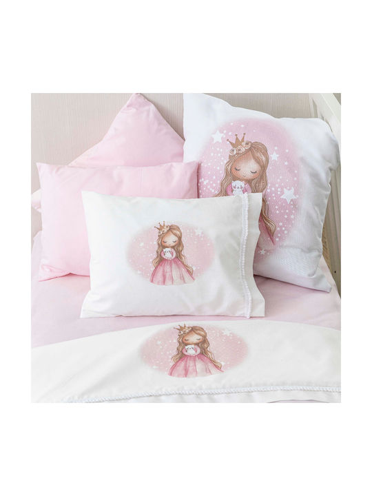 Borea Little Queen Baby Sheets Set Crib Cotton White 120x160cm 3pcs