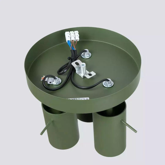 Sollux Triplu Spot cu Soclu GU10 în Culoare Verde