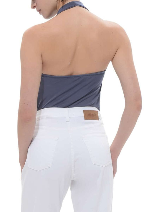 Angela High Waist Women's Jean Trousers in Regular Fit White